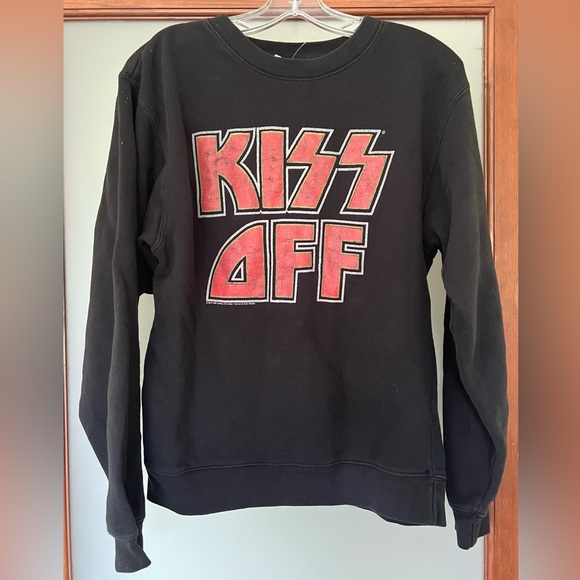 NWT KISS OFF Sweatshirt - Picture 1 of 3